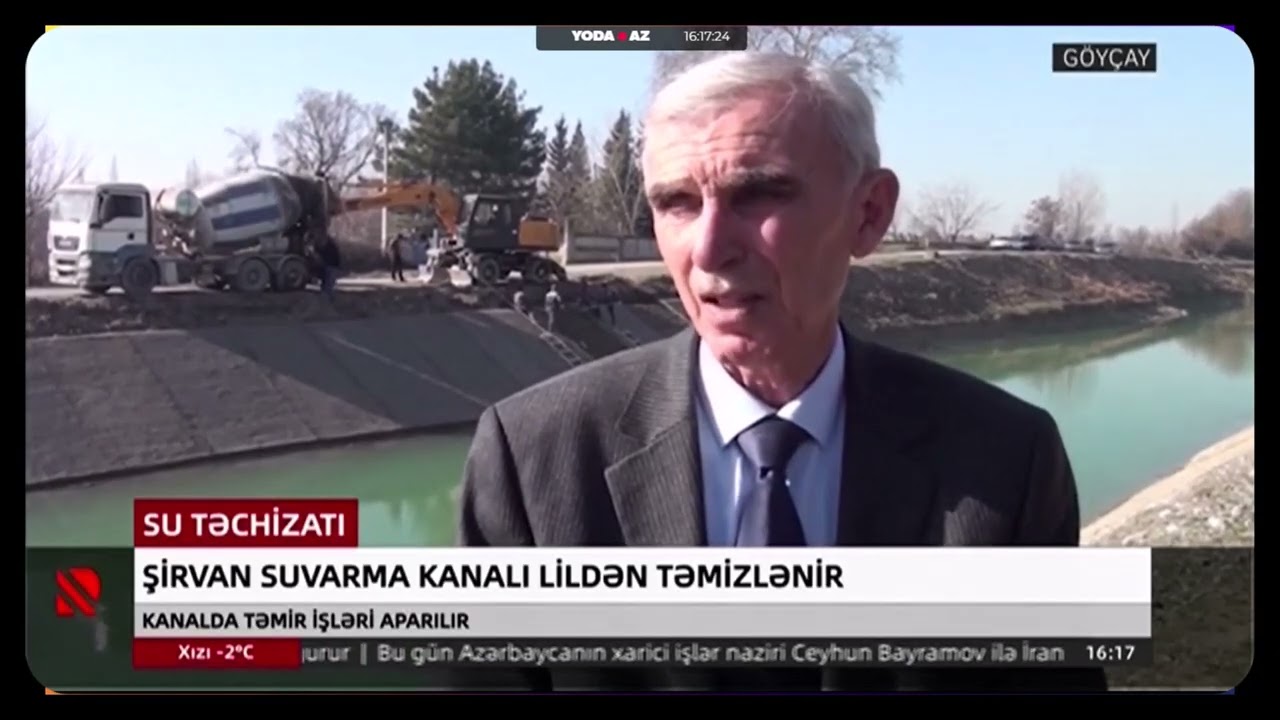 Sirvan su kanalı lildən təmizlənir - 27.02.2026