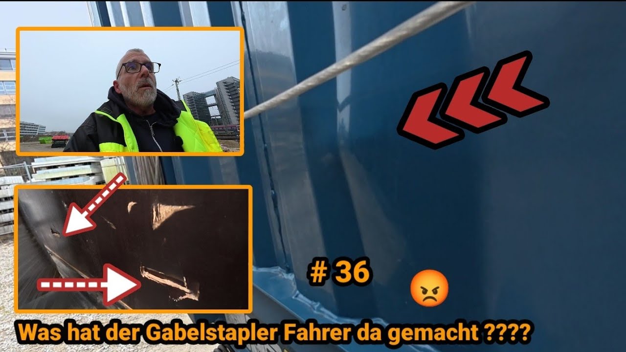 # 36 Gabelstapler Zinken beschädigen meinen Anhänger 😡#innsbruck #österreich