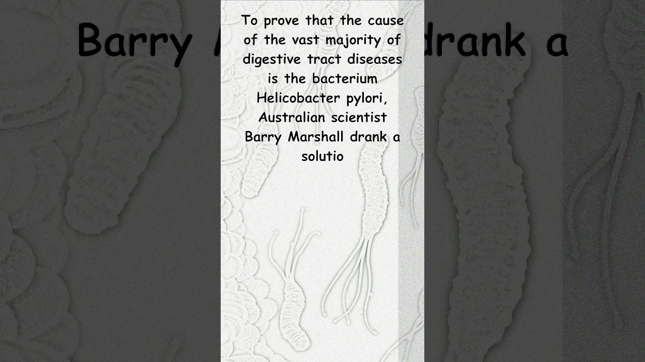 Helicobacter pylori - 5. Nobel Prize.