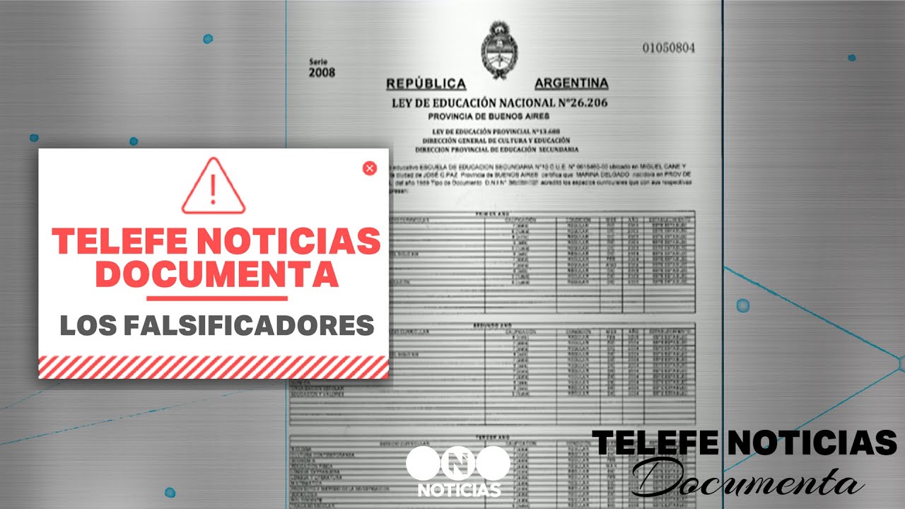 LOS FALSIFICADORES de TÍTULOS ACADÉMICOS - Telefe Noticias