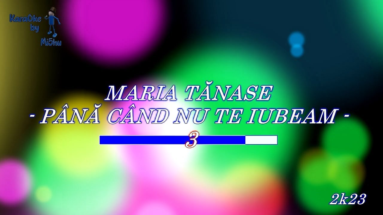 KaraOke: Maria Tanase - Pana cand nu te iubeam