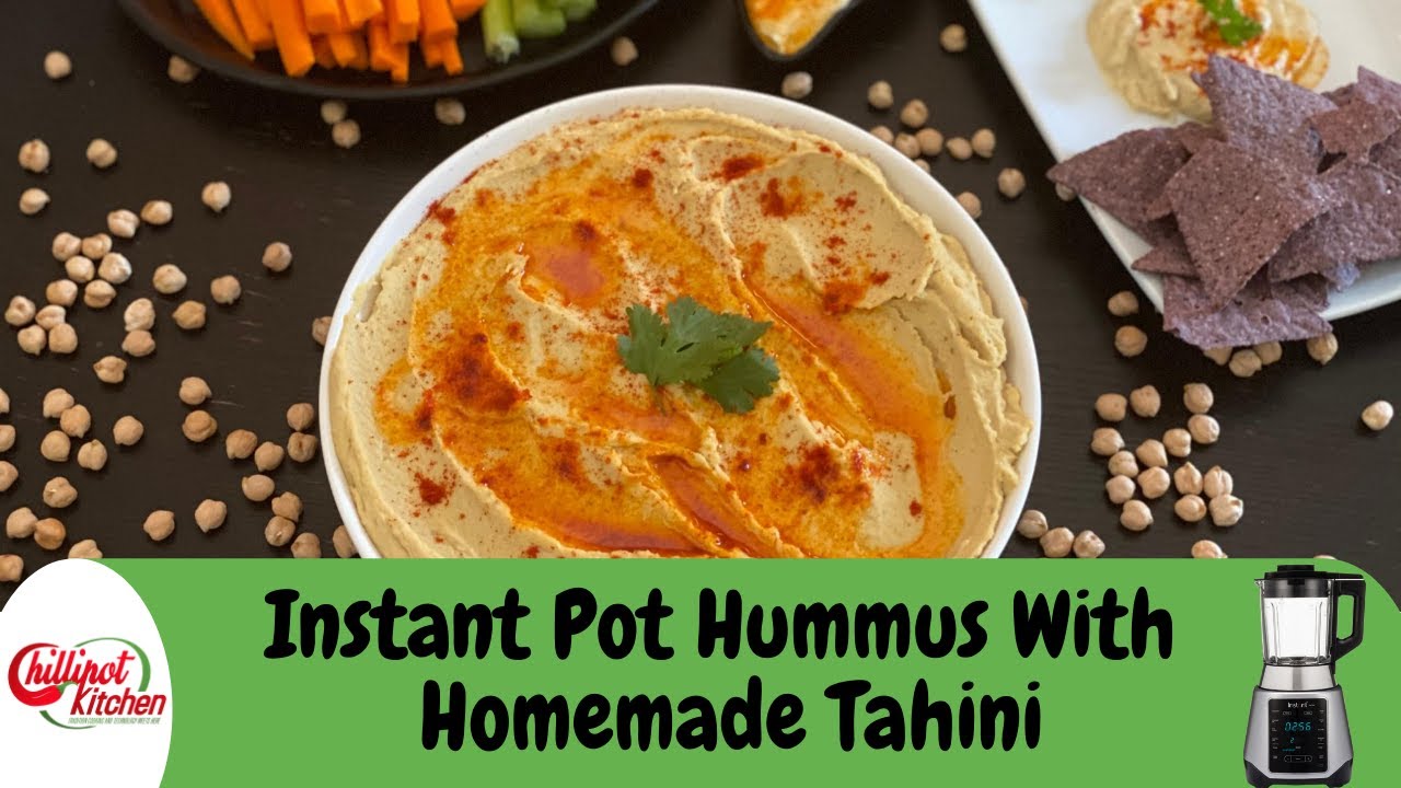 The Best Instant Pot Hummus Recipe From Dried Garbanzo Beans |Ready Under 1 Hour| No Soaking Needed