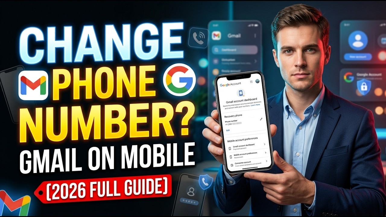 How to Change Gmail Phone Number on Mobile [2026 Full Guide]