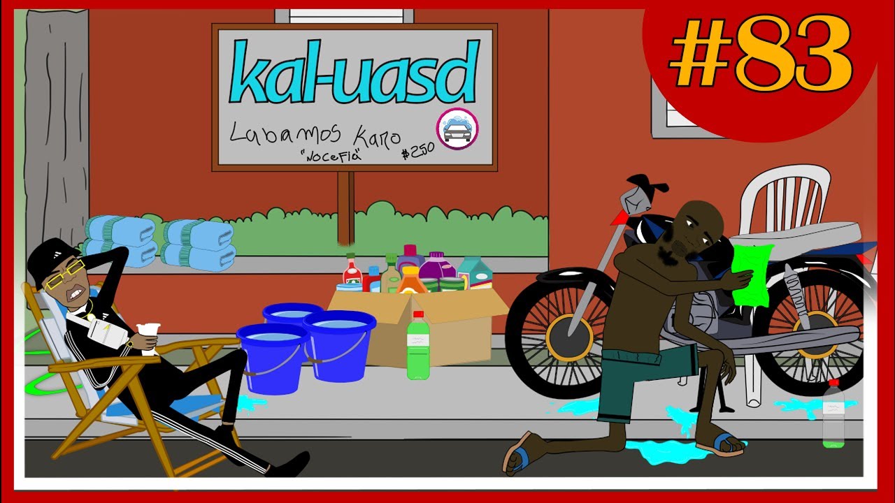 EL ATRACADO PONE UN CARWASH Cap.83 La Percha Menta #elatracadorrd #comedy #animaci&oacute;n #mu&ntilde;equitos