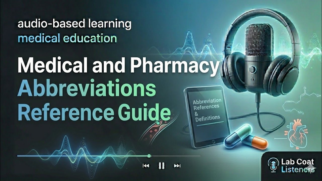 Medical and Pharmacy Abbreviations Reference Guide (Audio Book)