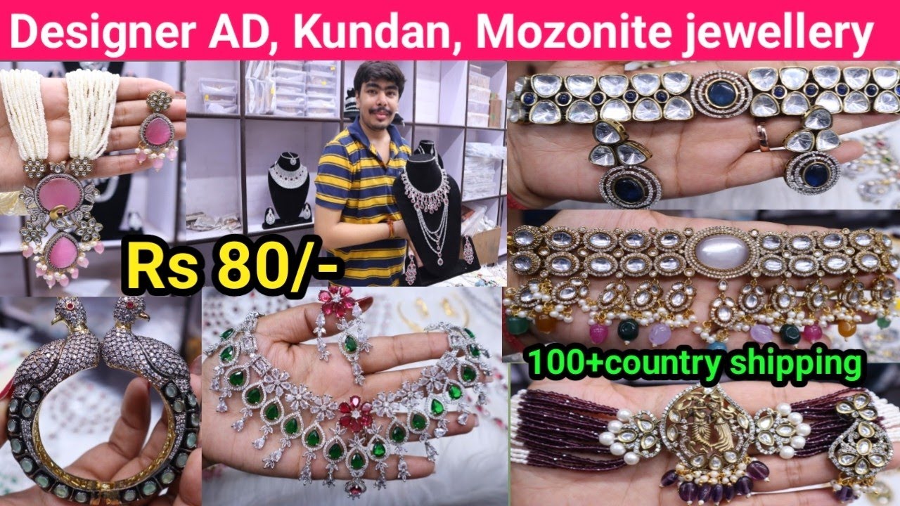 Latest Premium Bridal AD Jewellery Collection 2024 | Exclusive Designer AD, Moissanite Jewellery