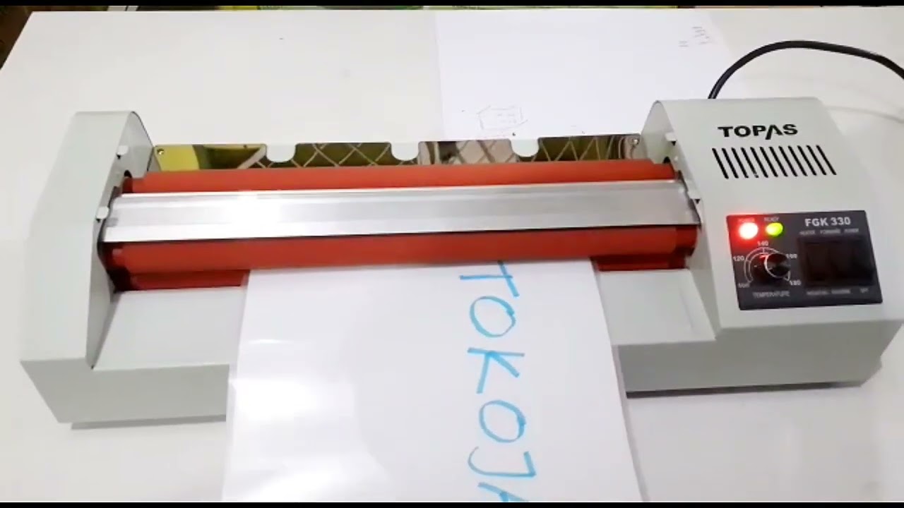 Tutorial Penggunaan Mesin Laminating A3 Topas FGK-330