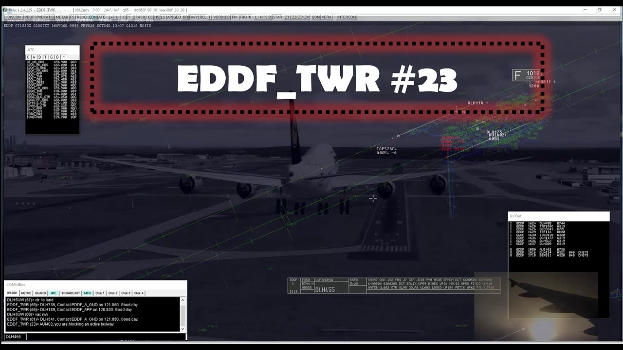 [IVAO] ATC in Frankfurt mit IVAI/P3d #23  [HD]