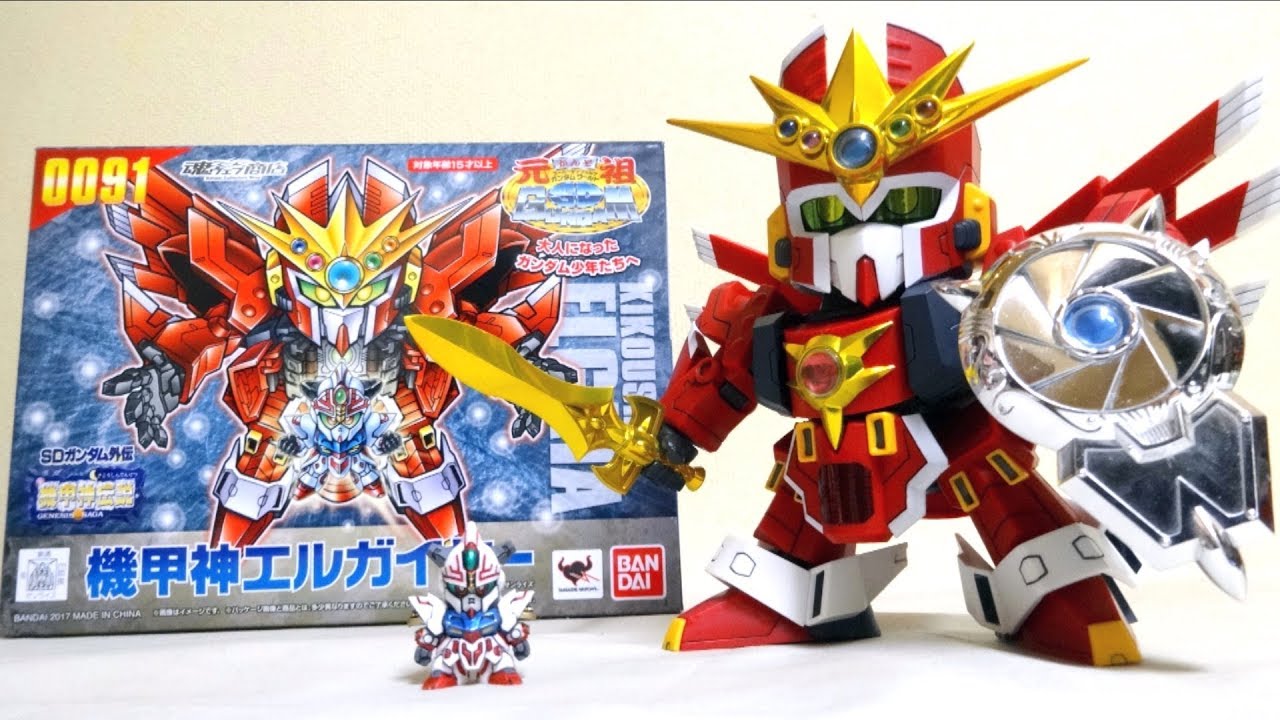 【超機甲神ガンジェネシス】元祖SDガンダムワールド 機甲神エルガイヤー ヲタファのガンプラレビュー / Ganso SD Gundam World Armored God Erugaiya