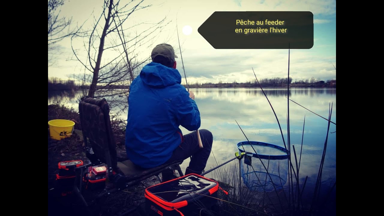 pêche au feeder en gravière l'hiver