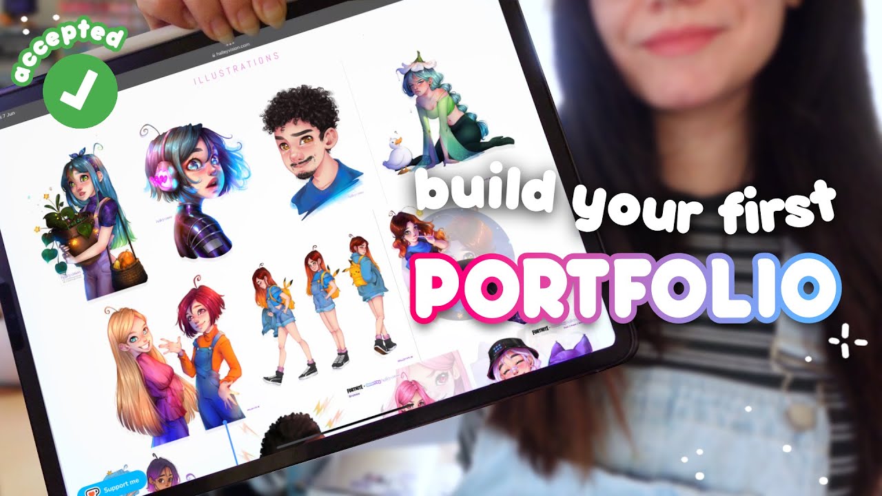 How to Build Your ART PORTFOLIO (EASY GUIDE) 🎨 choosing artworks and tips from a freelance artist