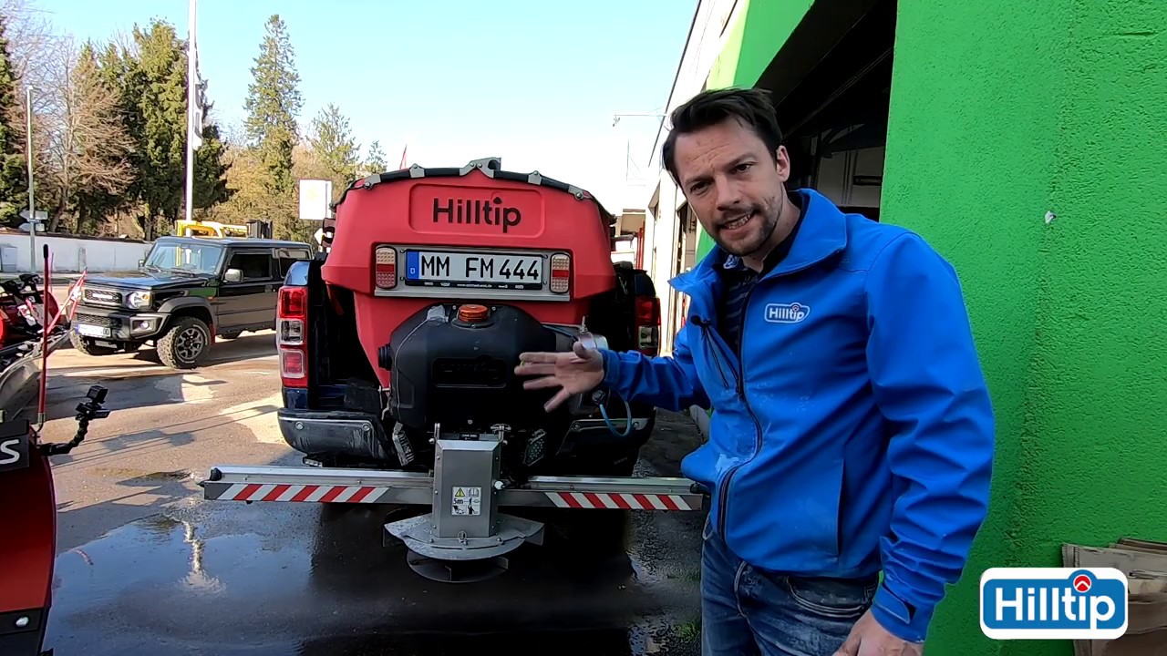 Erklärvideo für HILLTIP IceStriker Flüssigkeitssprühsystem und Brinemixx zur Solemischung