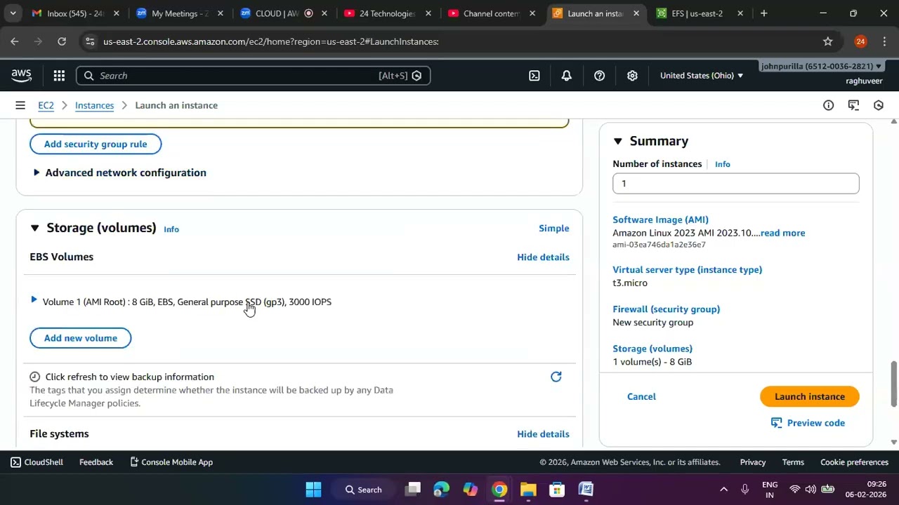 CLOUD | AWS | EBS and EFS Lab For Beginners In Telugu | ✆ WhatsApp 9885573740