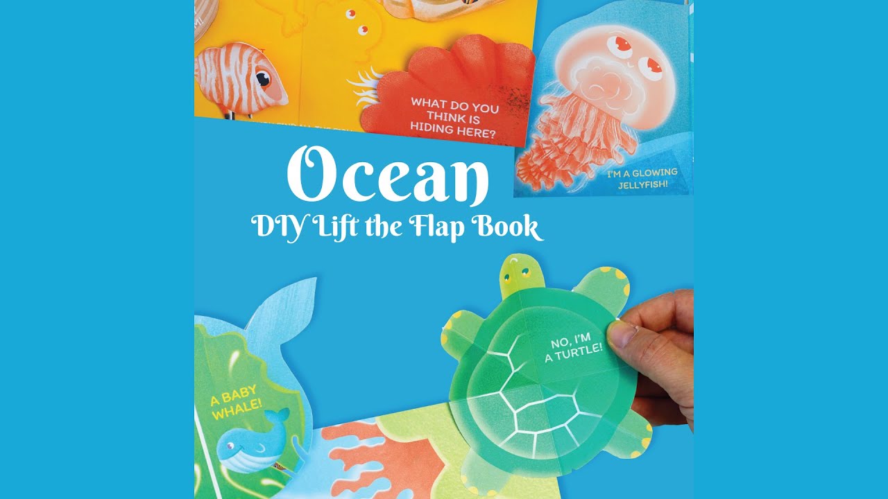 Ocean Lift the Flap DIY Book for Kids