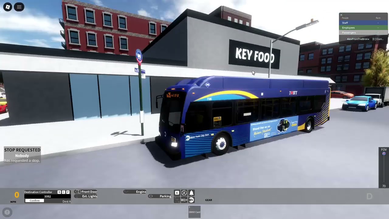 Driving a 2017 New Flyer XN40 #736 on the Bx35! (MTA RBLX)