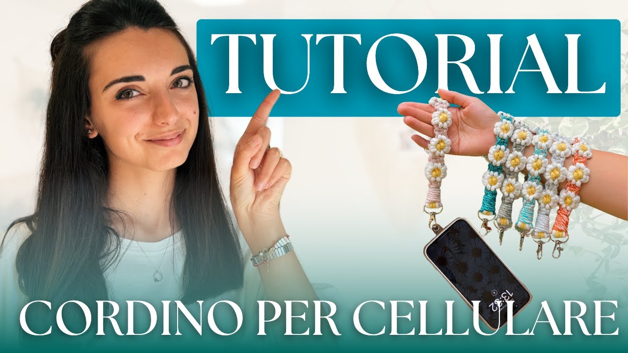 Non posso pi&ugrave; farne a meno (tutorial cordino per cellulare di Macram&egrave;).
