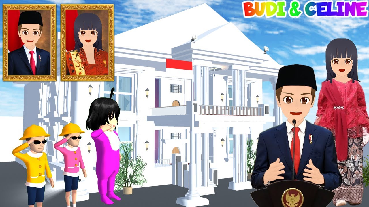Yuta Mio Jadi Presiden Baru Indonesia 2024🇲🇨 Baby Celine Happy Bisa Main Di Istana Merdeka | Sakura