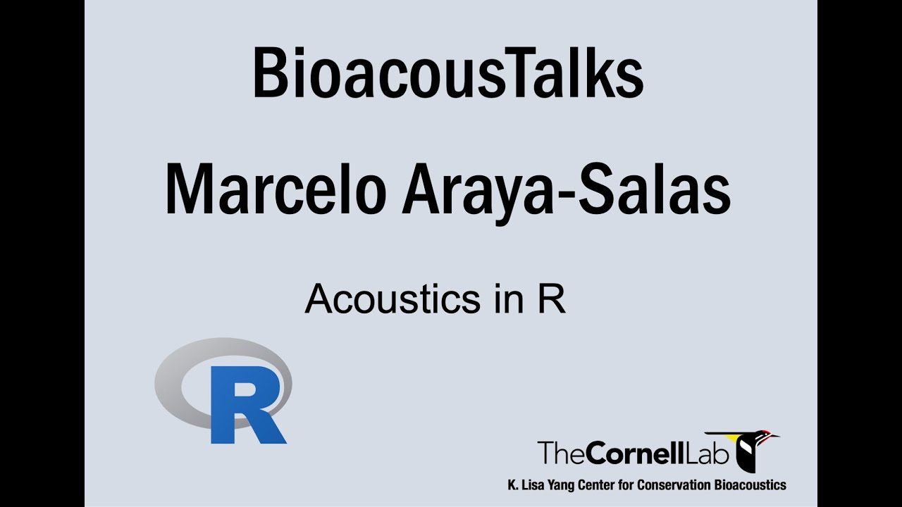 BioacousTalks: Acoustics in R by Dr. Marcelo Araya-Salas