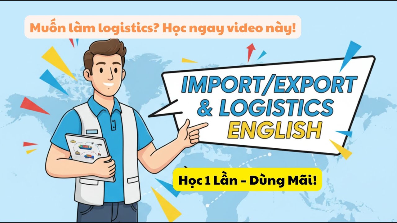 🔥 100+ Thuật Ngữ Tiếng Anh Xuất Nhập Khẩu – Logistics Cơ Bản | Học 1 Lần Nhớ Mãi!