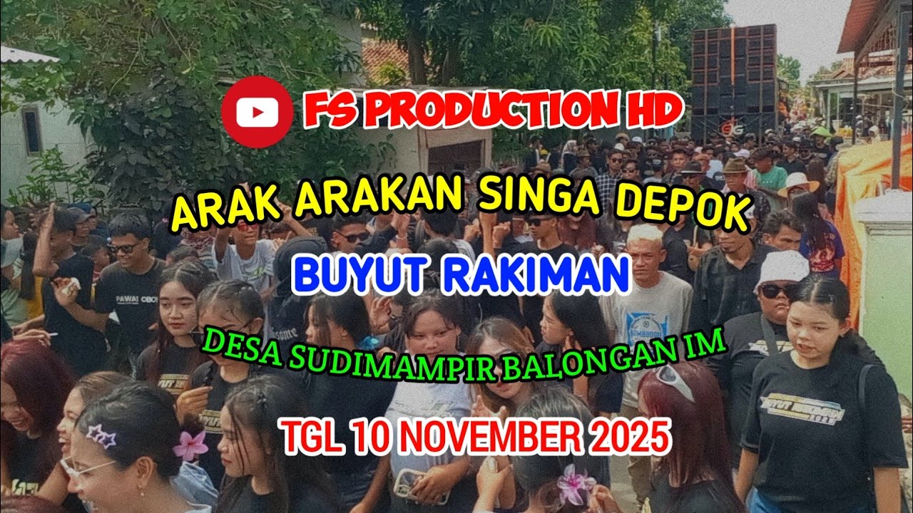 🔴ARAK ARAKAN SINGA DEPOK❗BUYUT RAKIMAN SUDIMAMPIR TGL 10 NOVEMBER 2025