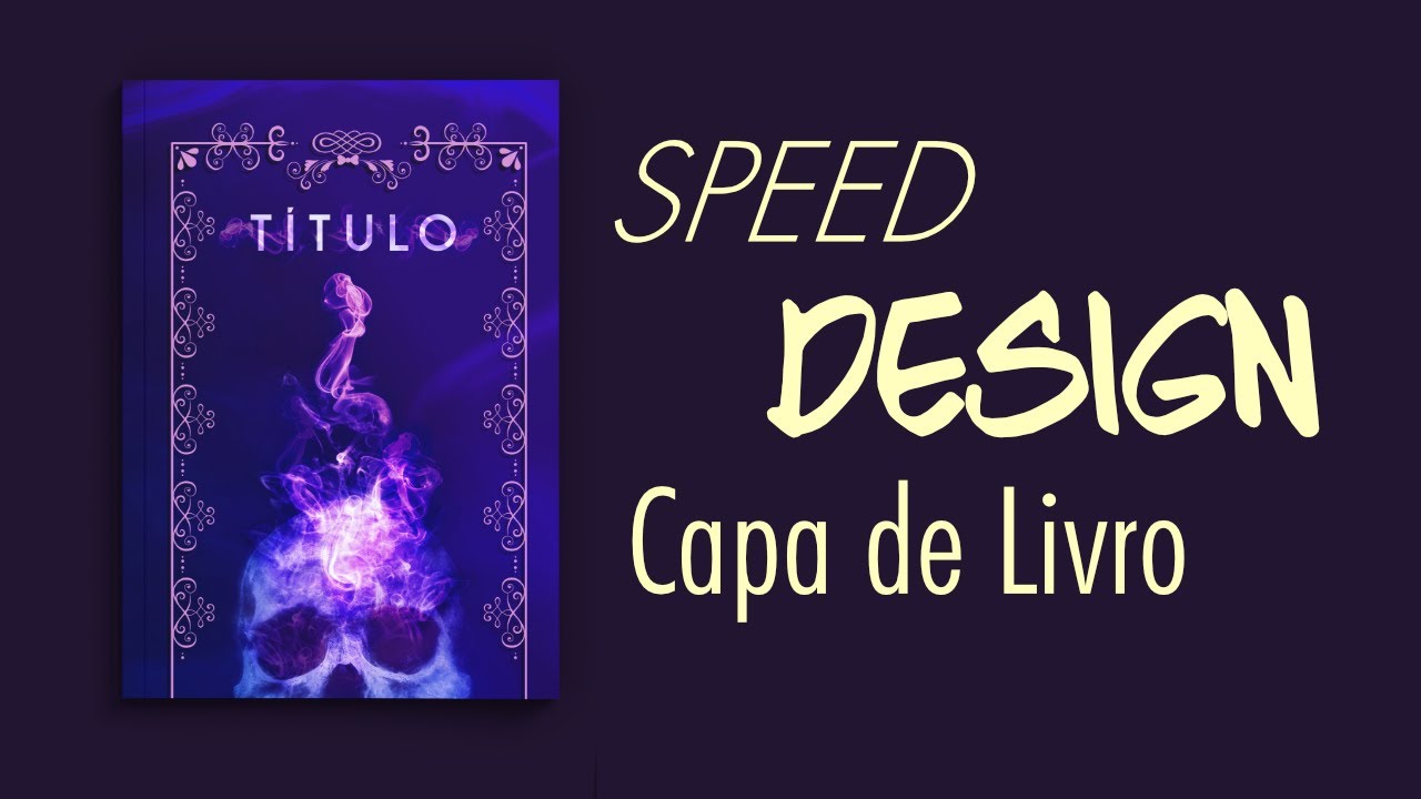 Speed Design de Capa Livro "Caveira" | Criando Capas de Livros
