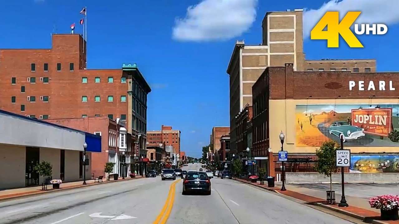 Joplin Missouri 4K Driving Tour | Downtown Joplin Drive & Historic Route 66