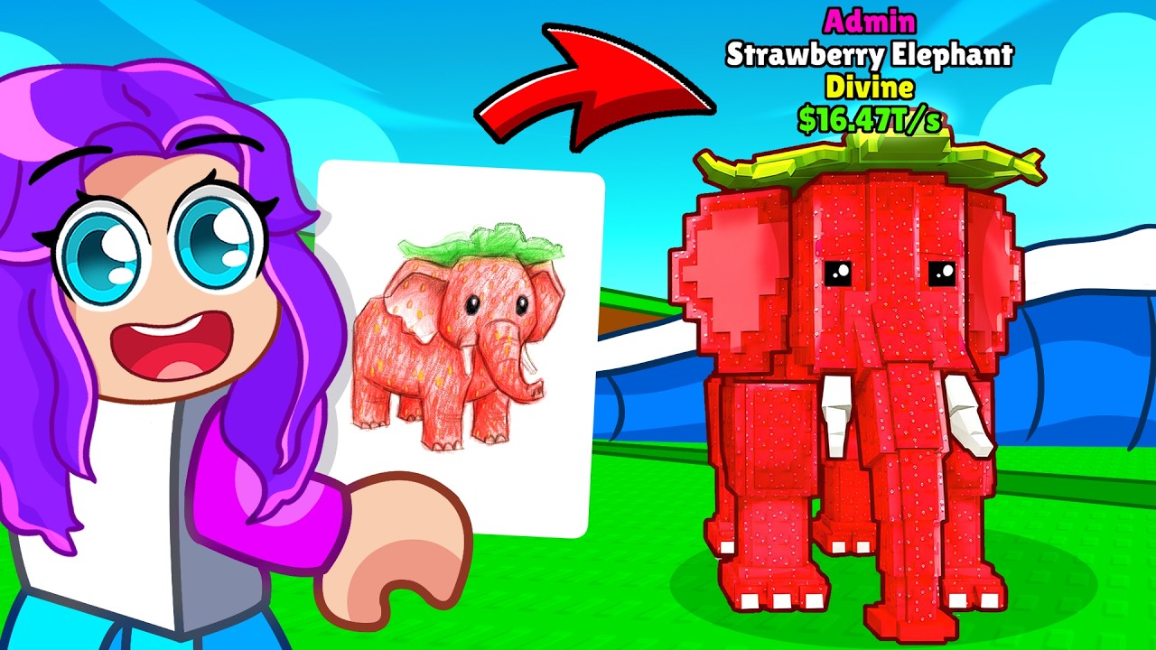 Escape Tsunami For Brainrots’ta Ne Çizersem Gerçek Oluyor...