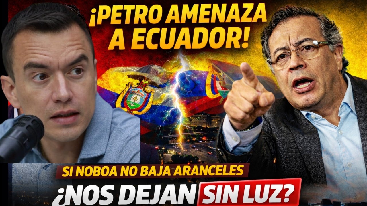 &iexcl;NOS DEJARON A OSCURAS! Petro cumple su amenaza y Ecuador se queda sin luz por culpa de Noboa