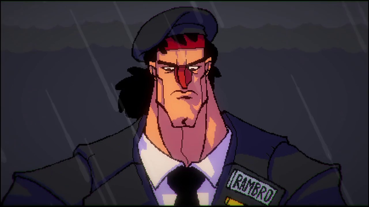 Broforce peeing on satans grave