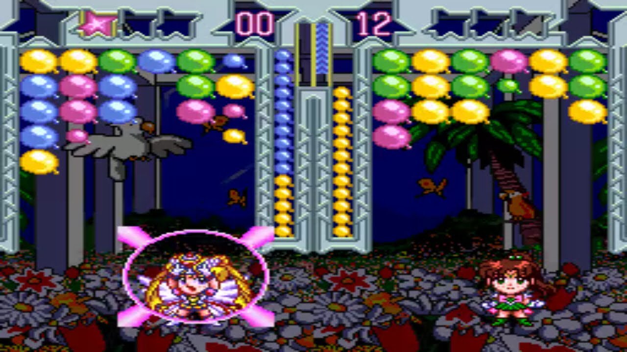 Sailor Moon Sailor Stars: Fuwafuwa Panic 2 (美少女戦士セーラームーン セーラースターズ ふわふわパニック2) - ST - Full Gameplay