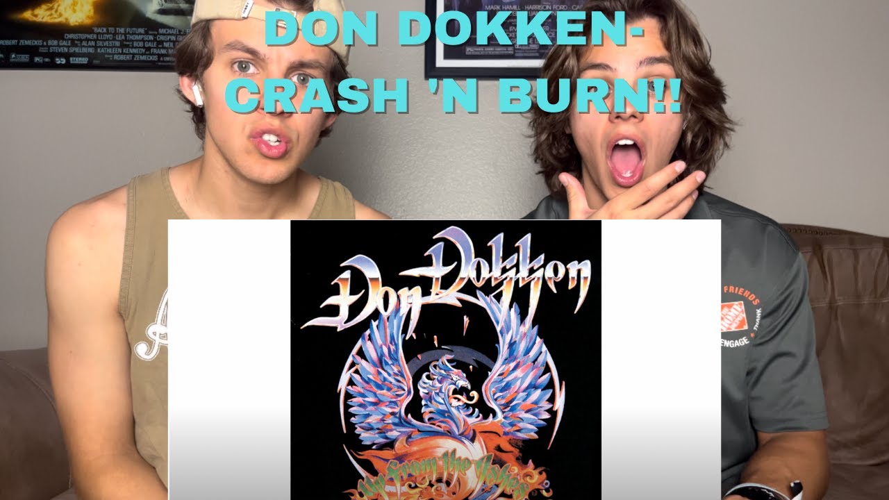 Twins React To Don Dokken- Crash 'N Burn!!!