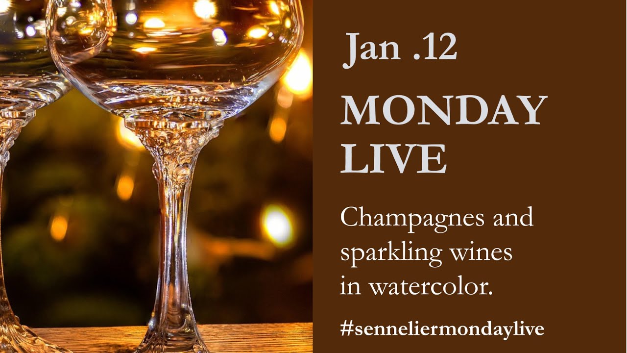Monday Live – Champagnes et sparkling Wines in Watercolor