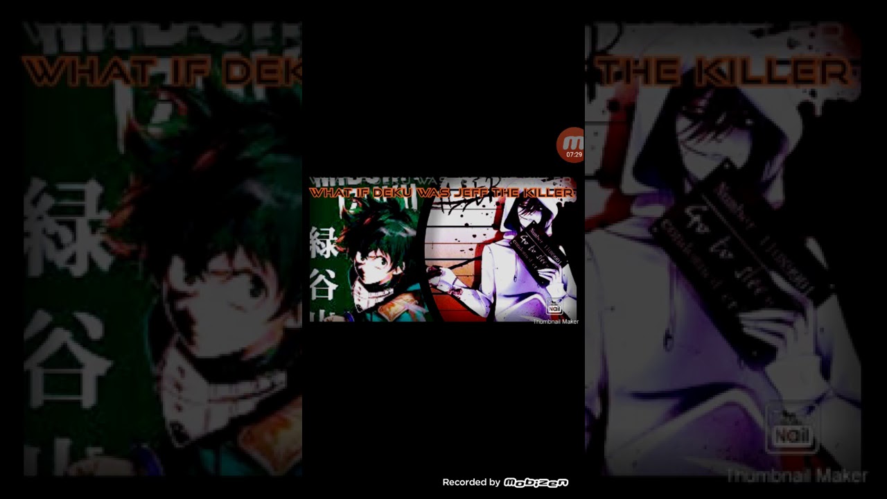 What if deku was Jeff the killer part 1