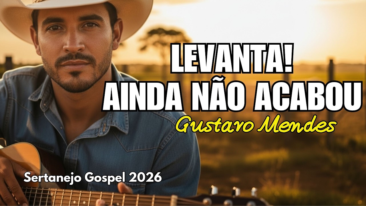 GUSTAVO MENDES | LEVANTA, AINDA NÃO ACABOU - Sertanejo cristão para quem deseja mais de DEUS
