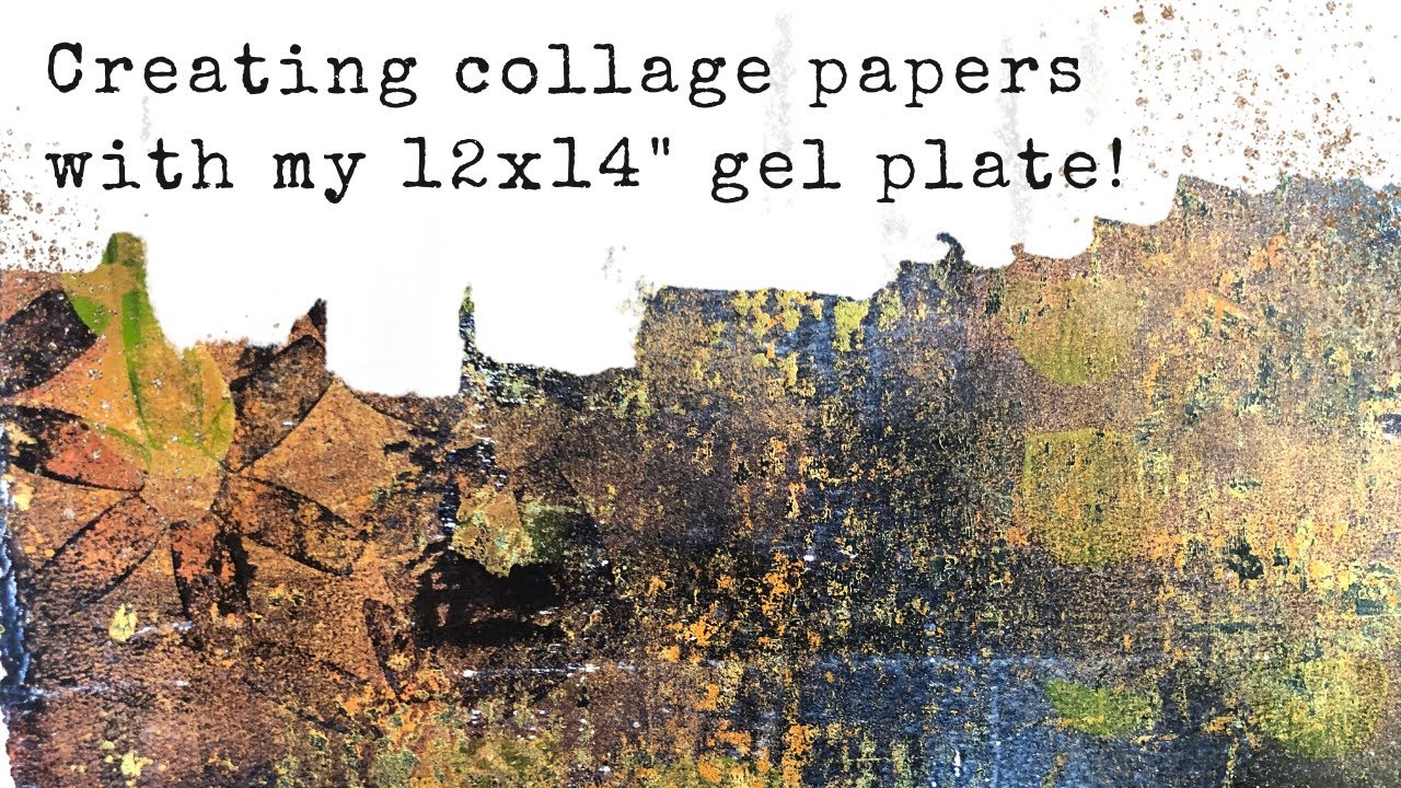 Creating even MORE collage papers with my 12x14