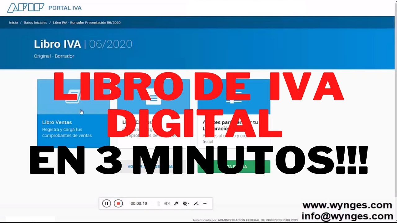 🥇 Libro IVA digital 📅 - Cómo cargarlo rápidamente en AFIP