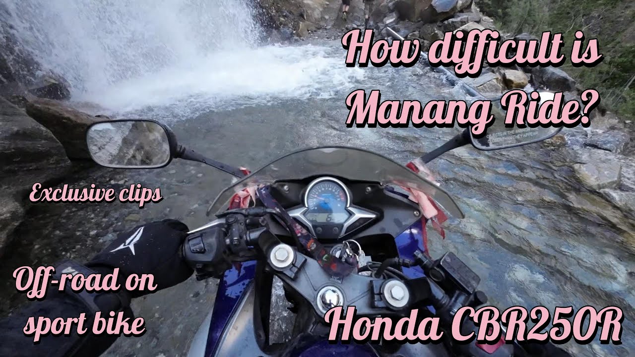 Off-roading on a small sport bike to Manang | Manang Ride | Honda CBR250R | Exclusive Clip