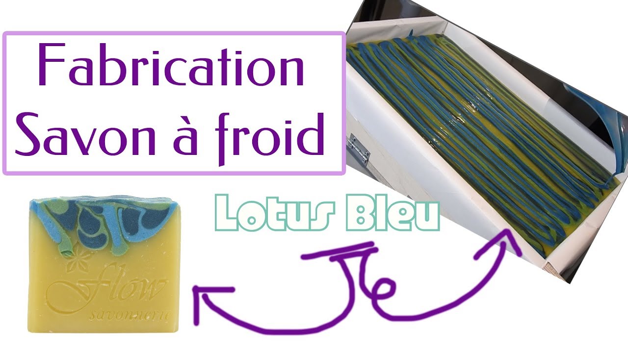 [FABRICATION] et DÉCOUPE savon 🌀 Lotus Bleu 🌀| Flow - La savonnerie