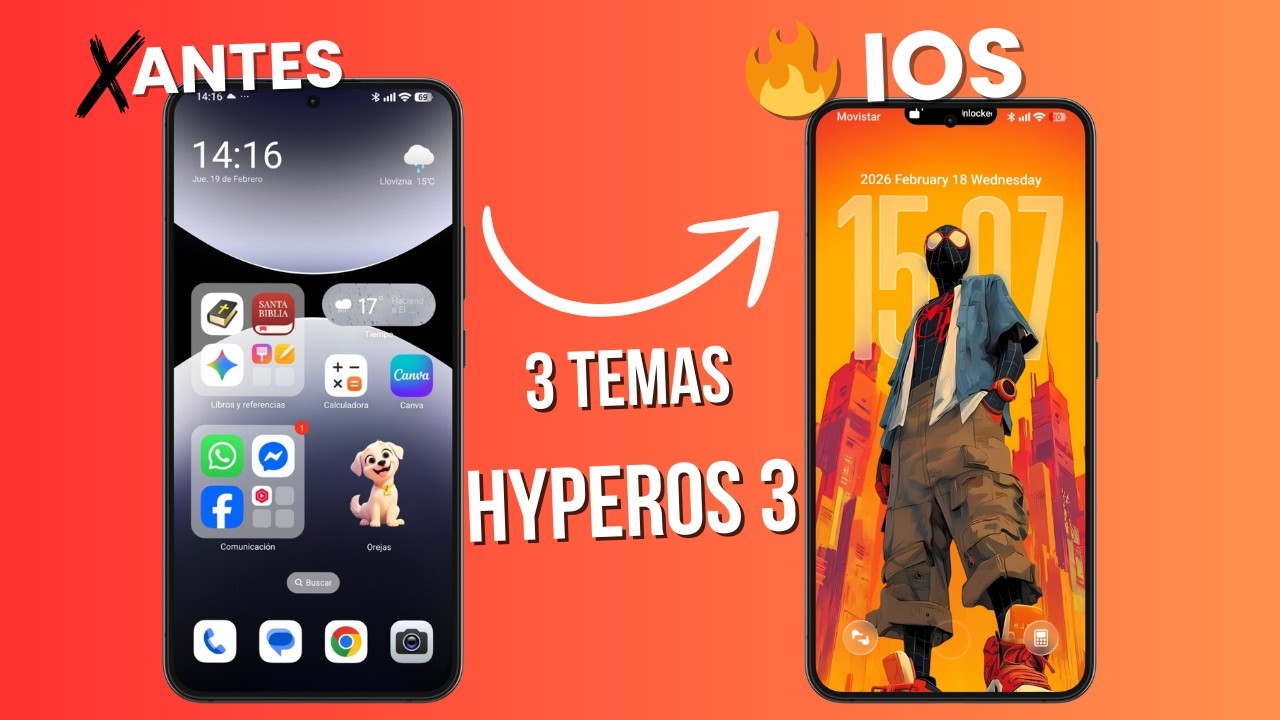 HyperOS 3: 3 Nuevos Temas con Estilo iOS que Debes Probar (2026)