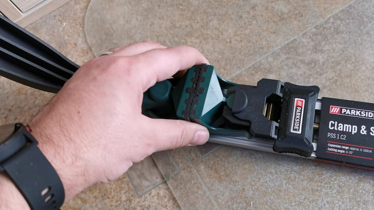 PARKSIDE PSS 1 C2 Clamp & Sawing Guide Rail (from Lidl or Kaufland) - test and review