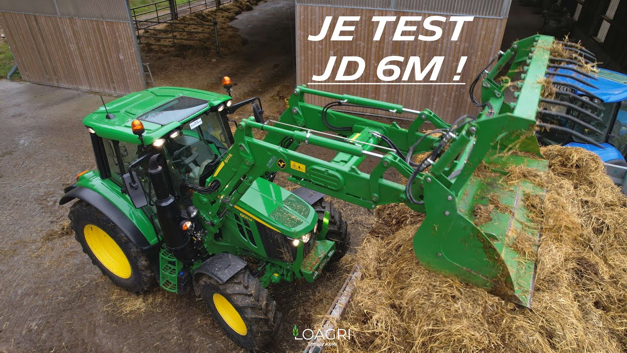 😎[AVIS] JE teste le JOHN DEERE 6100M à la FERME ! 🐄