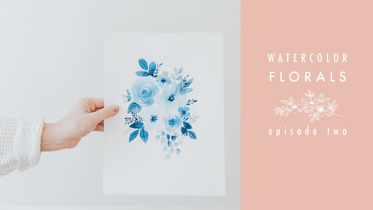 Monochrome Motif: Watercolor Florals Episode Two