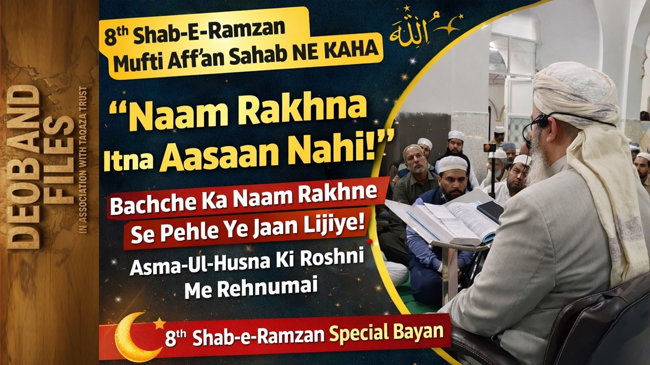 Bachche Ka Naam Rakhne Se Pehle Ye Jaan Lijiye I Asma-Ul-Husna Ki Roshni Me Rehnumai #newborn
