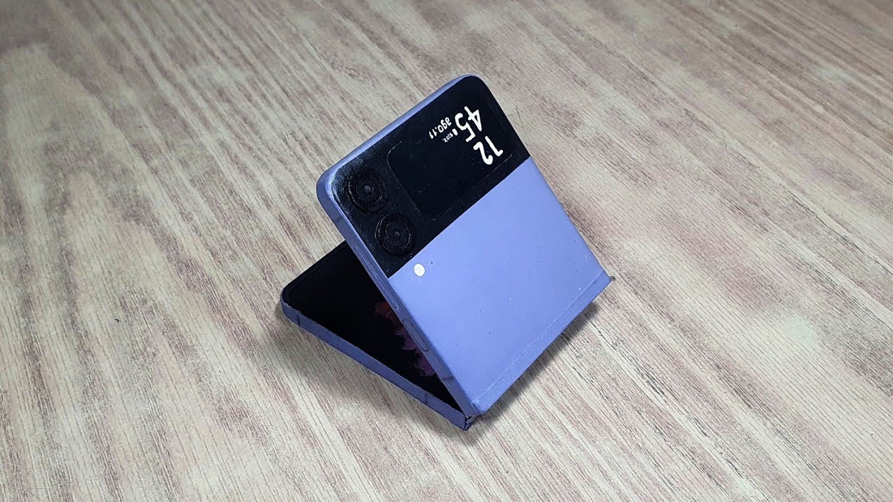 Cómo hacer un Samsung Galaxy Z Flip 3 con cartón | tutorial