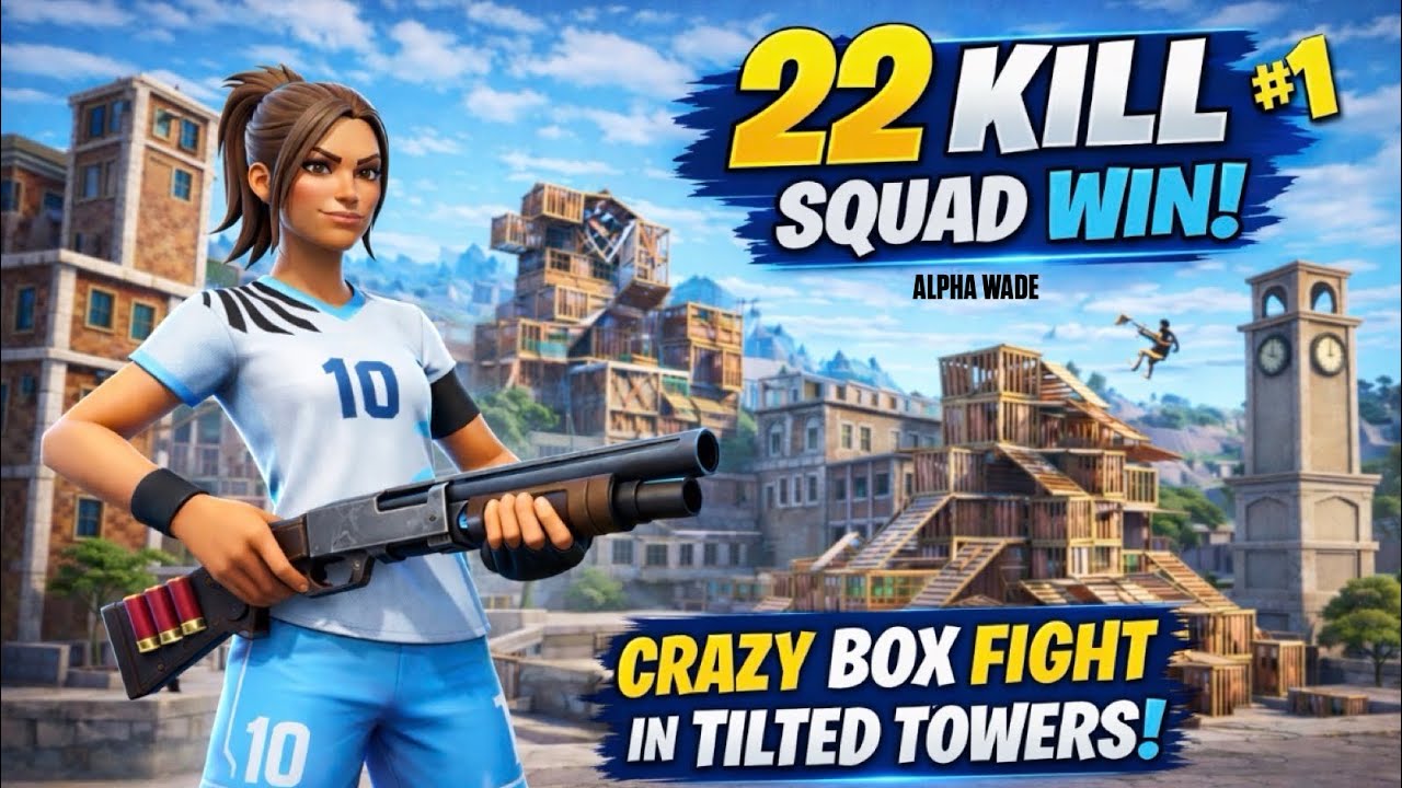 *CRAZY* Boxfight in Tilted Towers with 22 Kill Squad Win! (Fortnite OG)