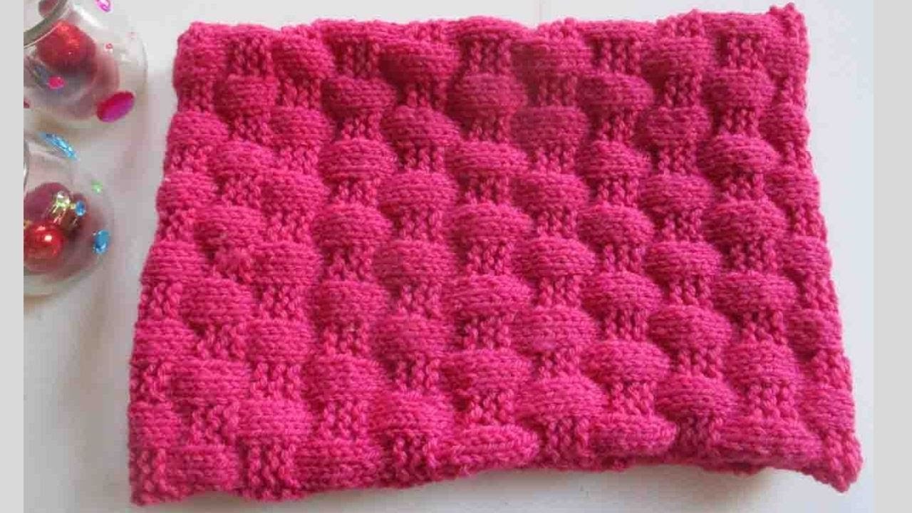 Snood tricot relief super facile - La Grenouille Tricote