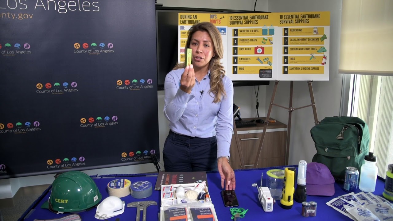 Ready LA County: Preparing an earthquake emergency kit