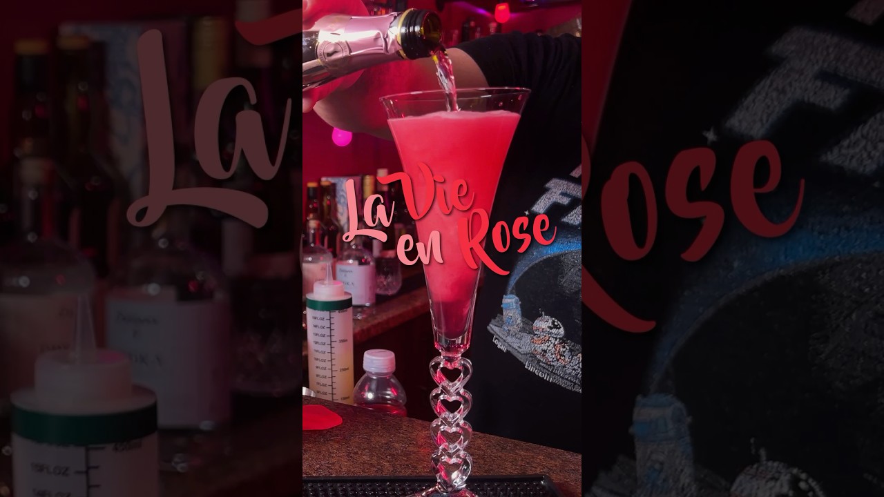 A Sparkling Wine Cocktail with Rose Liqueur for Valentine&rsquo;s Day 🌹🥂#champagne #valentinesday