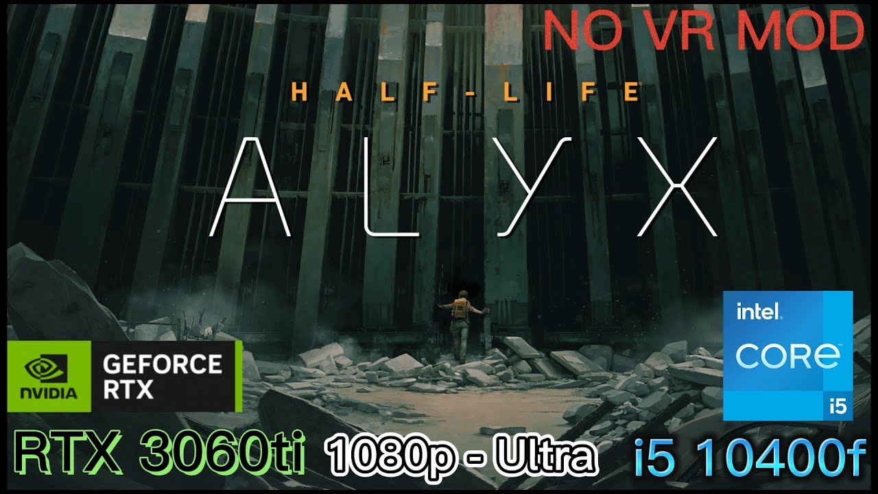 Half Life Alyx no VR mod RTX3060ti | i5 10400F | 1080p max settings #halflifealyx #gaming #pc