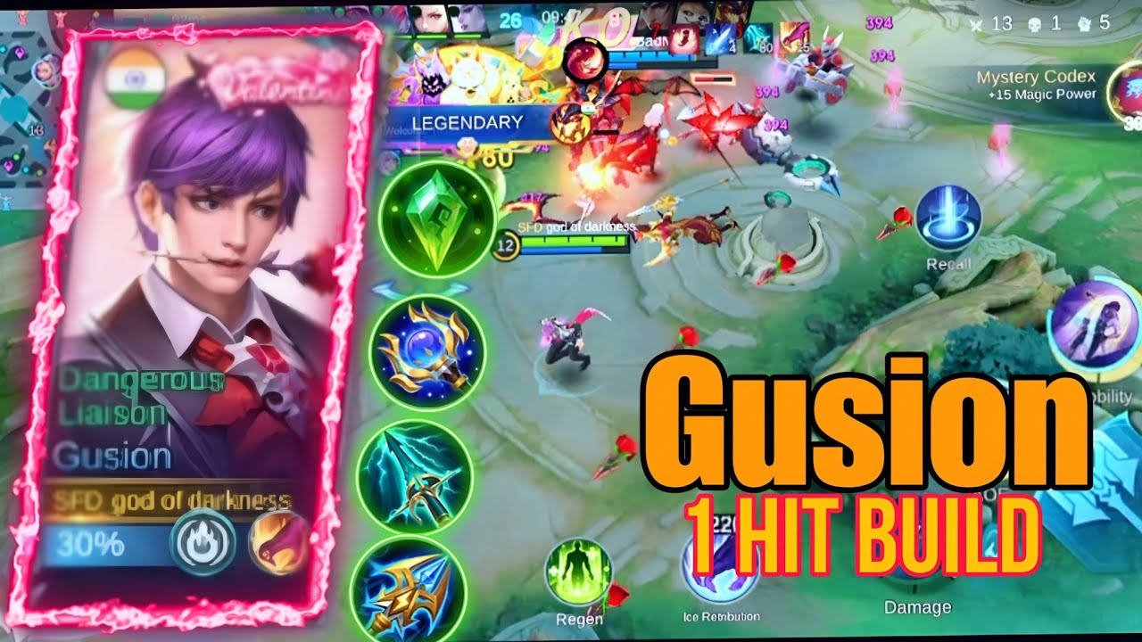 Oponents Crying😭|| Because Of My Gusion And This 1 HIT Build💥|| Must Try This Build In Rank Match🤩||
